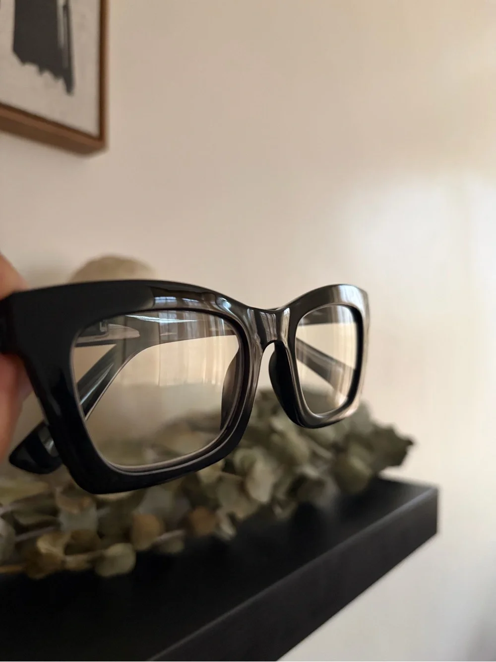 Black Rectangular reading glasses 1.75